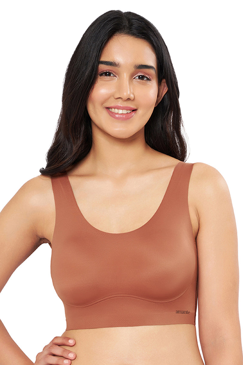 Skins Solid Non Padded Non-Wired Scoop Neck Cami Bra | 83301
