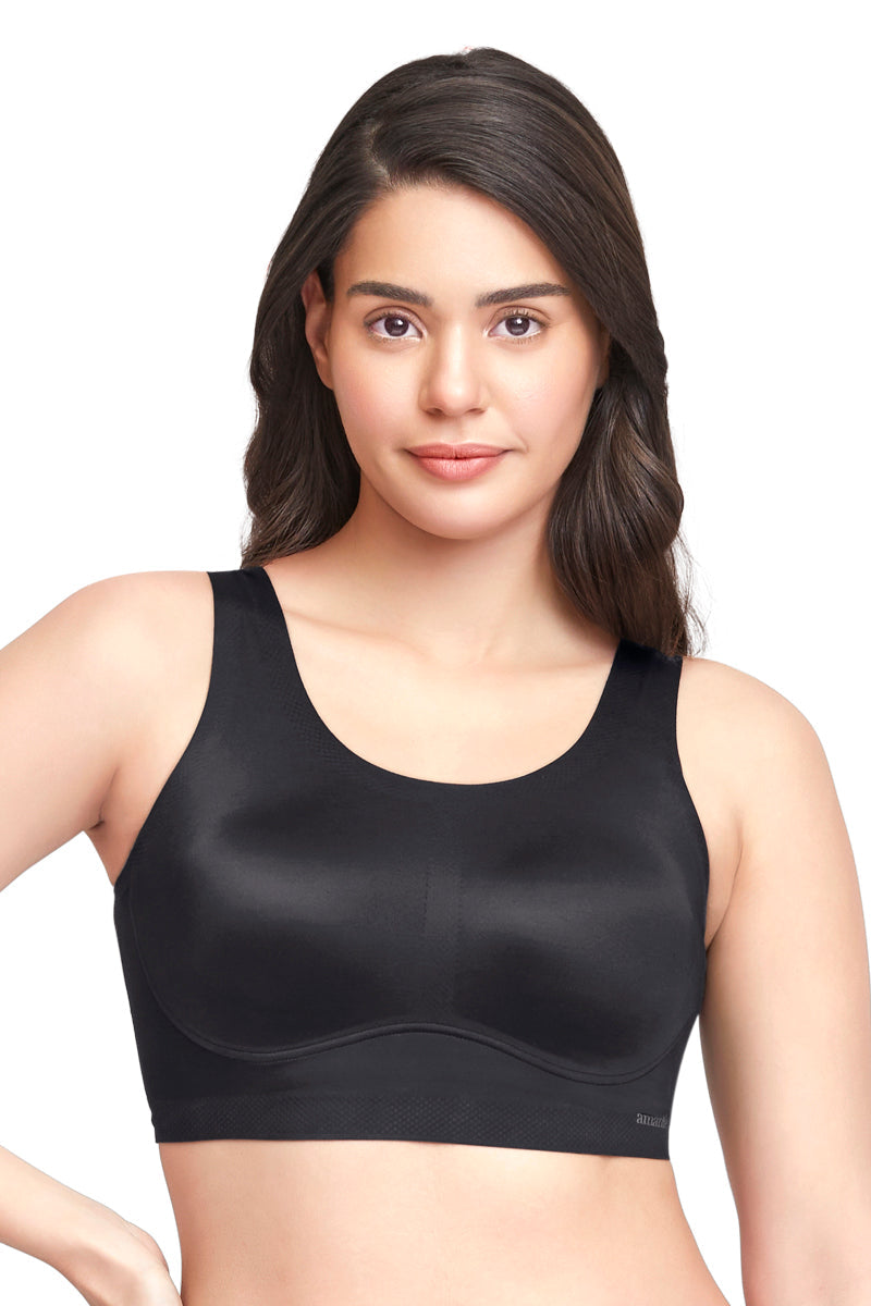 Skins Support Solid Non Padded Non-Wired Scoop Neck Cami Bra | 83501