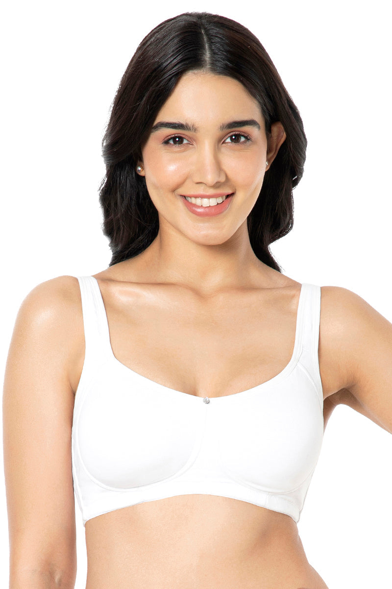 Cotton Super Support Solid Non Padded Non-Wired Bra | 93401