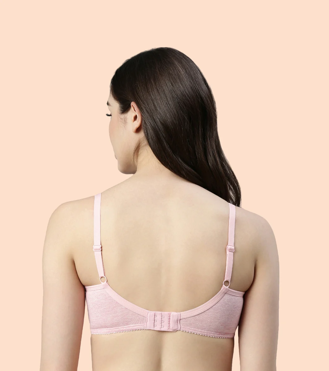 Eco-Melange Sectioned Lift And Support Cotton Nursing Bra | MT02
